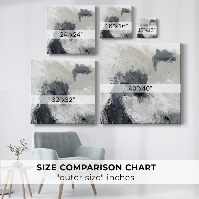 Muddled Neutrals VI-Gallery Wrapped Canvas, 16" H x 16" W