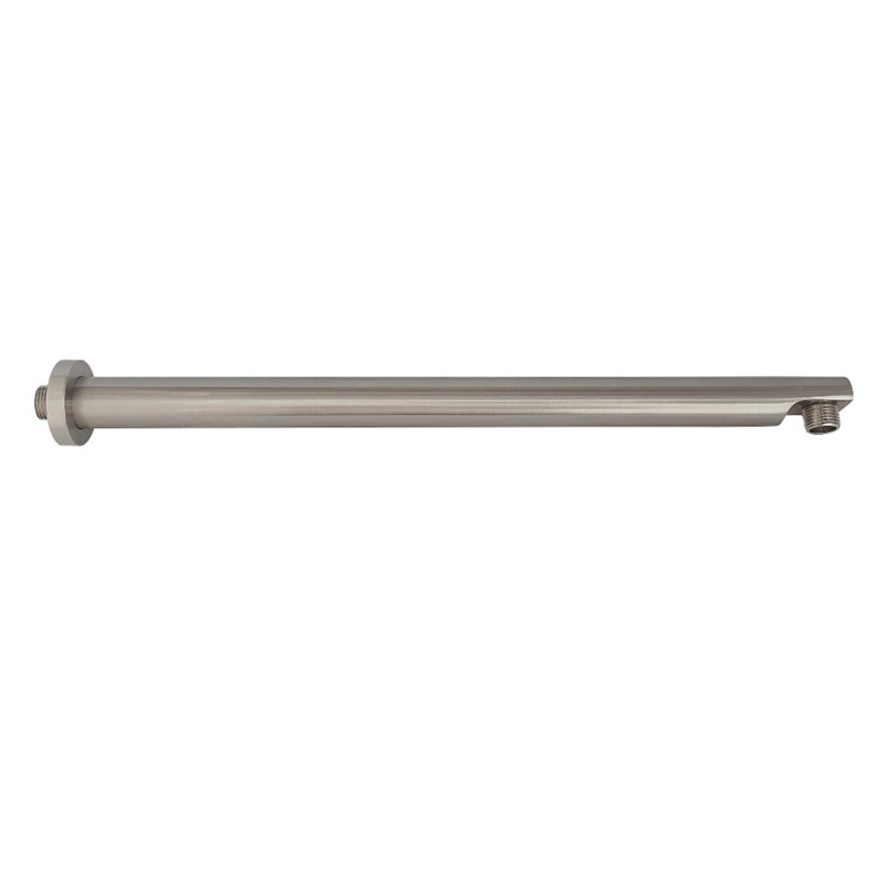 Kingston Brass Aqua Elements 18-Inch Rain Drop Shower Arm with Round Flange, Brushed Nickel