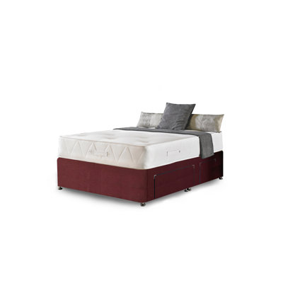 Asia Upholstered Divan Bed with Mattress