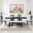 Raelene Modern 6-Piece Extendable Dining Table With Footrest,kitchen table set with Leaf,dining table set,dining room set-419587934