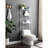 White Over Toilet Three Tier Shelf Model, Metal Formed, Slat Shelves To Decrease , Fits Toilets Up 21.5" Wide, 10Lb Max Weight Per Shelf, Bathroom Space Improver White, Lower , Optimizer