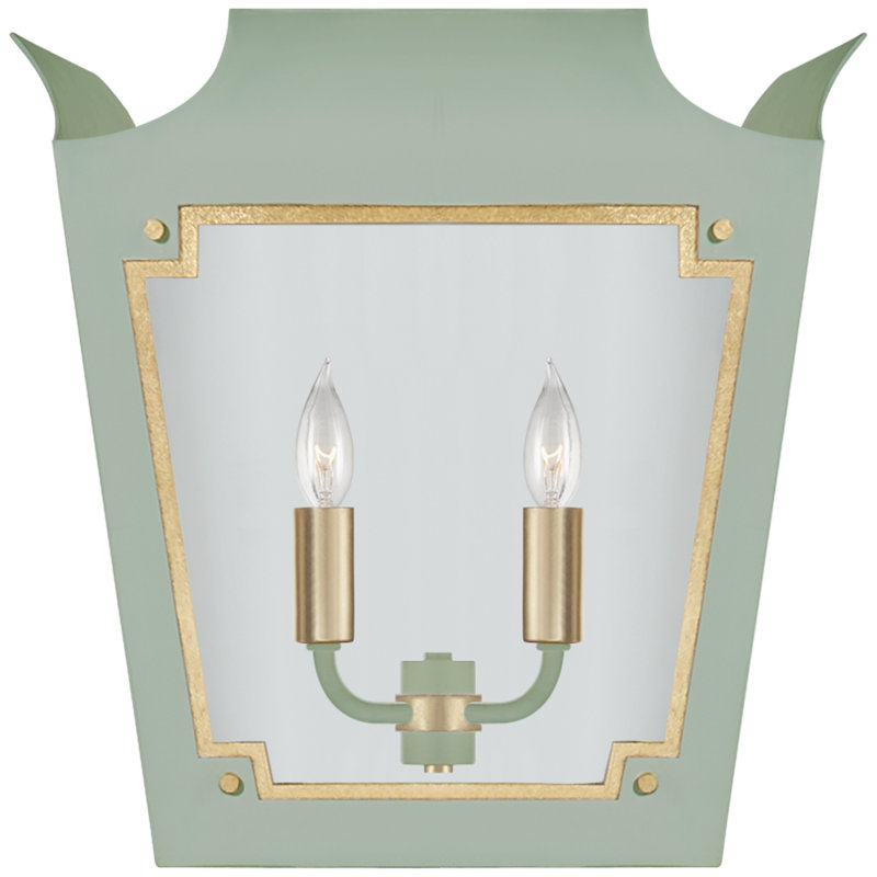 Caddo 2 - Light Candle Wall Light, Celadon