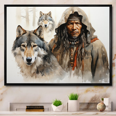 " Native Art Spirits Of Wolf "