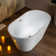 54'' x 29.5'' Freestanding Soaking Acrylic Bathtub