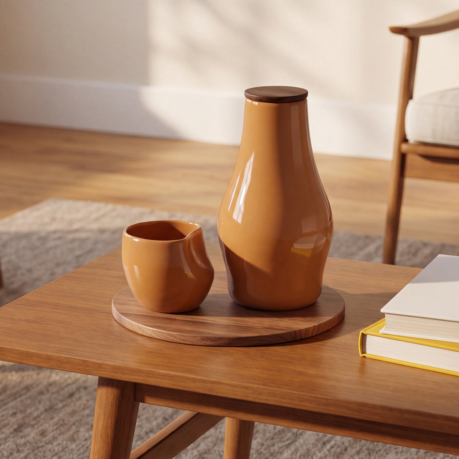 Carafe and Cup Set, Amaretto