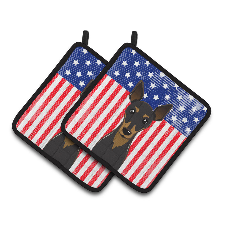 Cuisinier poignée pour les trésors et le pin de caroline min American Flag