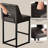 Upholstered Counter Height Bar Stool With Solid Wood Legs-689496964