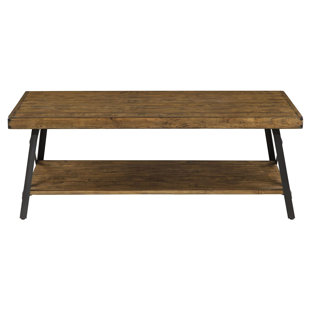 Solid Wood Top Coffee Table