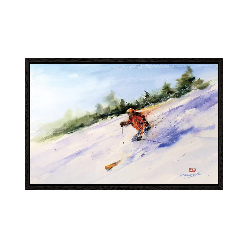 Downhill Master 1 Piece Painting on Canvas, 66.04 cm H x 45.72 cm W, Black Framed