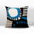 Turquoise/Black/Off-White Abstract
