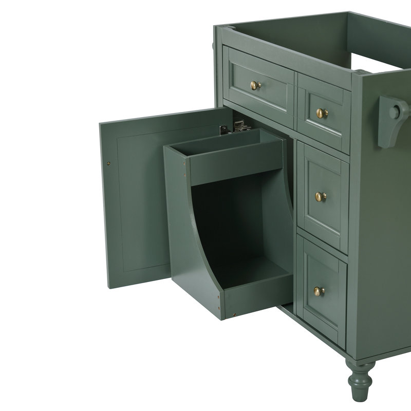 30'' Bathroom Vanity, With 2 Drawers And Tip-out Drawer. Modern Design, Functional. Materials Vanity - With Drawers, Drawer For Essentials