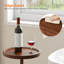 Table de bout ronde en bambou-910123401