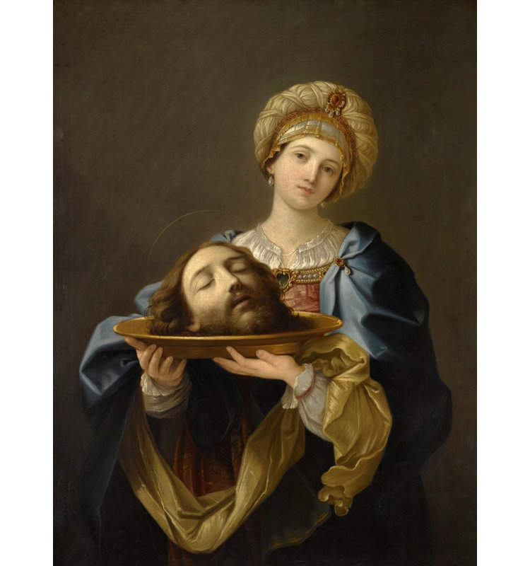 Salomé avec la tête de Jean-Baptiste, H 18 po x l 14 po