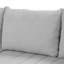 Lit escamotable en L en gris, avec rangement mobile, ports et prises de courant pour un canapé-lit de bureau gris bien rangé, rangement équipé, ports, coussin-121077445