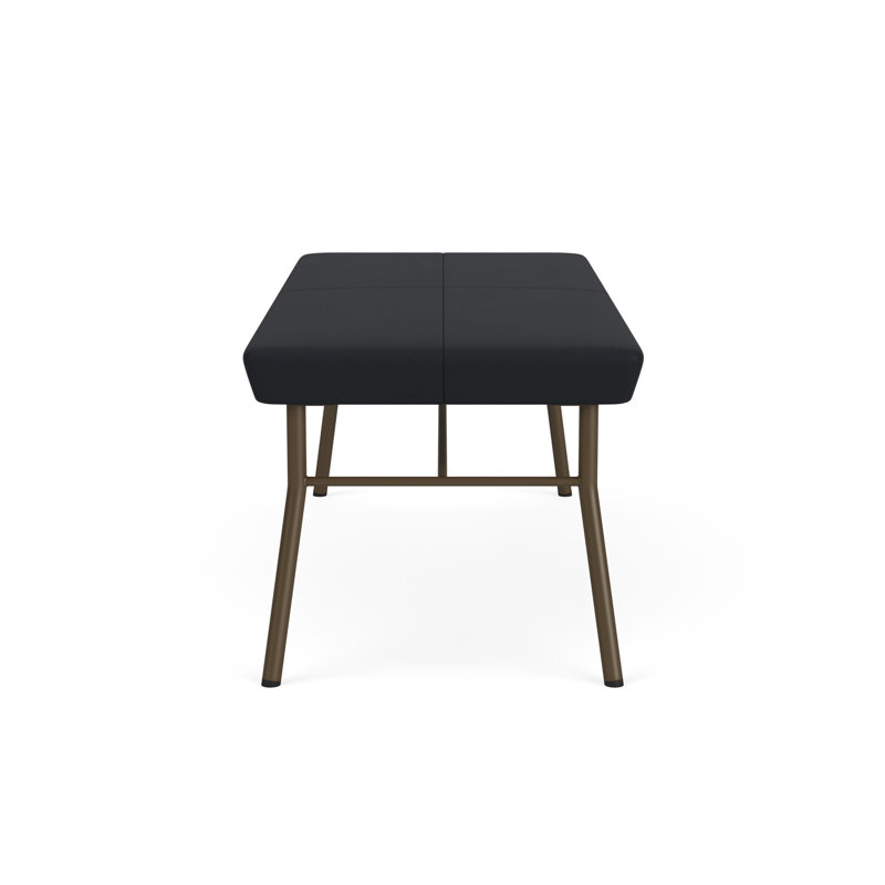 Lesro Banc en métal Mystic, Noir Modena, Bronze