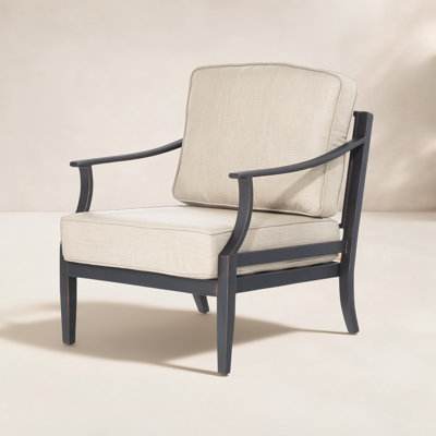  Tamarin Patio Aluminum Club Chair With Sunbrella Cushions