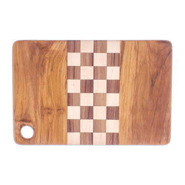 APARTMENTS Large Household Solid Wood Cutting Board, Ebony Fruit Cutting  Board, Light Luxury Antibacterial Checkerboard