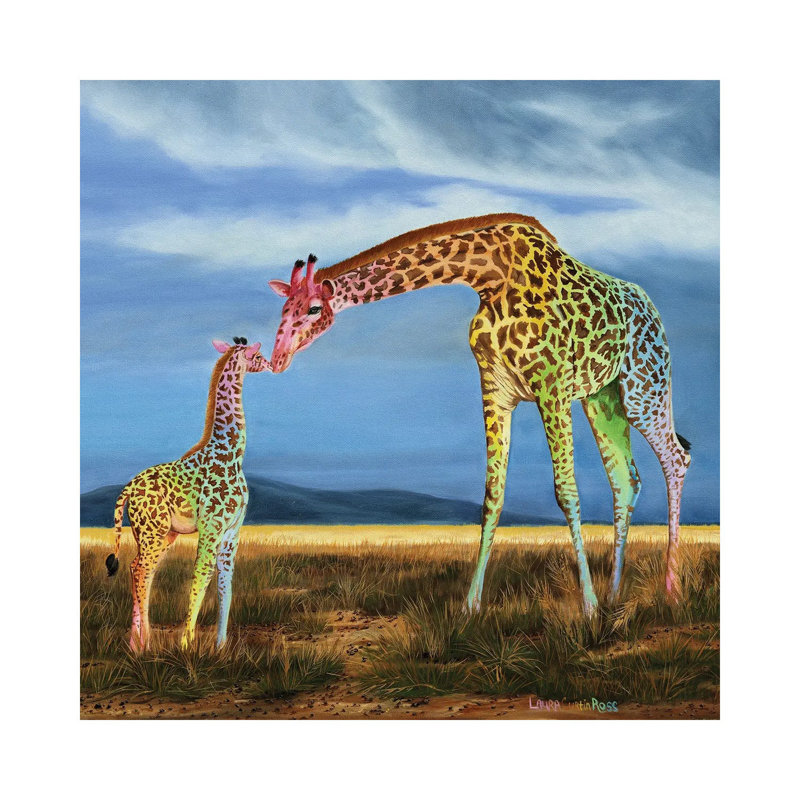 Colour Of Love by Laura Curtin - Wrapped Canvas Painting, 30.48 cm H x 30.48 cm W