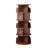 61.81"H × 18.11"W 5 Tier Rotating Bookshelf, 360° Display Round Spinning with Wheels and Drawer-1709563590-1709563578