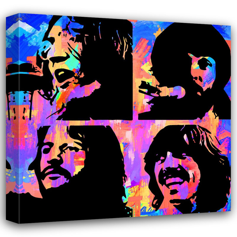 «Beatles Let It Be 2» par Stephen Chambers, impression sur toile tendue, H 15 po x l 15 po x P 1,5 po