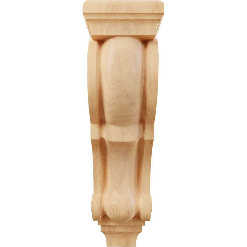 Petit corbeau en bois traditionnel géant, Chêne rouge