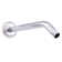 6" Round Thin 5-Function Adjustable Spray Shower Head with 10" Wall Mount Arm
