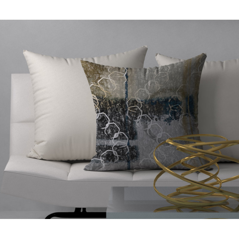 Housse de coussin carrée intéressante et décorative Matchless, 24 po x 24 po