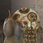 Frosted Vase w/Amber Casing-71272870-71272871