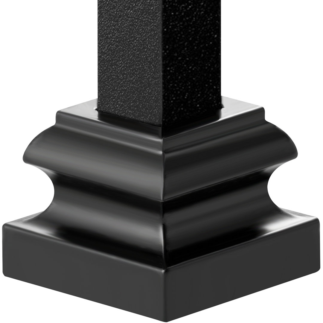 VEVOR Aluminum Alloy Baluster Shoes Stair Flat Shoe with Screw Holes for 1/2 Inch (Set of 50) VEVOR