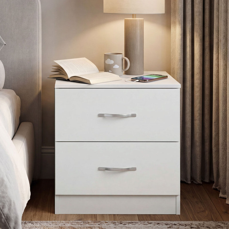 40cm W Manufactured Wood Bedside Table