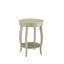Table d'appoint Aberta au fini blanc antique