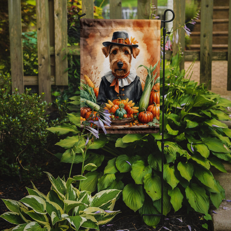 Drapeau du jardin de l'Action de grâce, Airedale Terrier