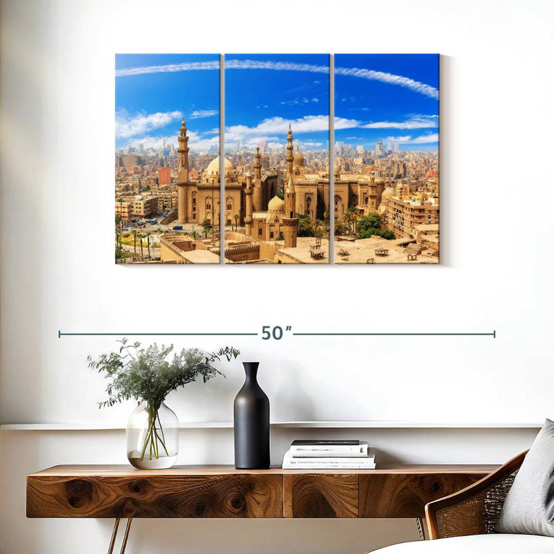 Panorama de la citadelle du Caire, H 24 po x l 38 po