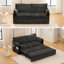Canapé-lit 59,5 pouces, canapé-lit en tissu chenille, rangement latéral et chaise de chargement USB / C pour salon, chambre à coucher, appartement