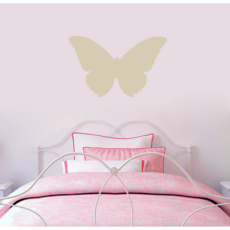 Adhésif décoratif papillon, Beige