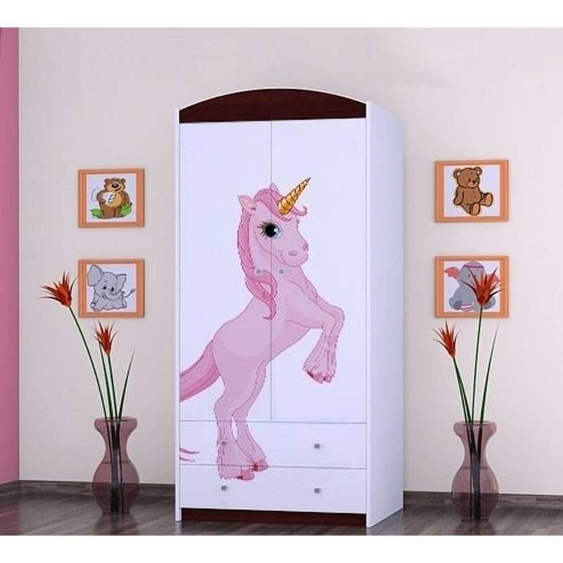 Maio 2 Door Wardrobe, Black