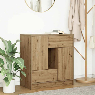 Sideboard With Drawers And Doors 70.5X34x74.5 Cm