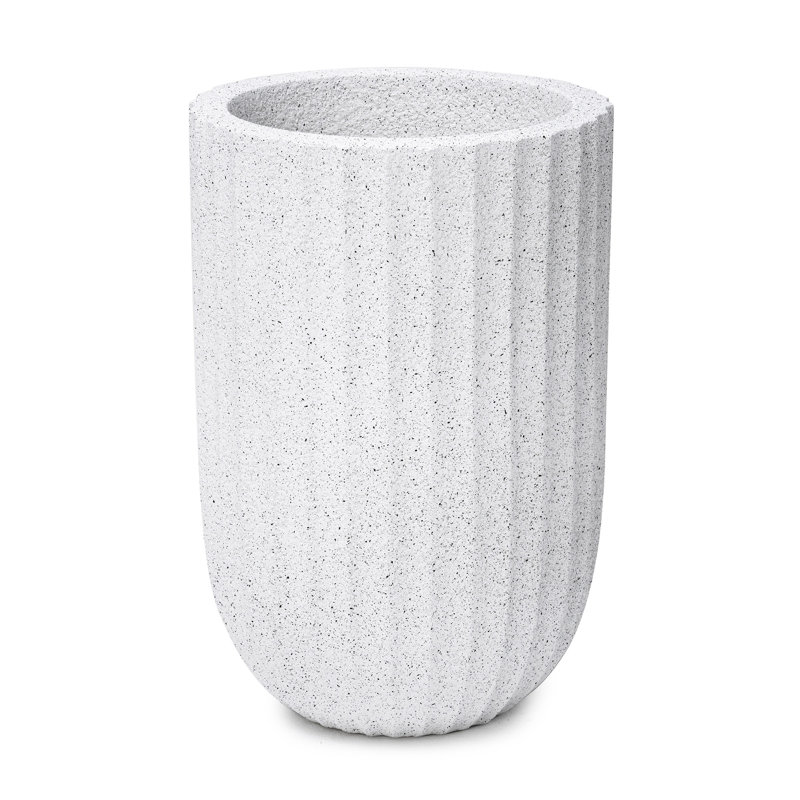 Pot à fleurs Ticuta 24 po, Blanc