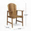 Chaises de salle à manger d'extérieur en bois d'acacia Adirondack (-1602560486