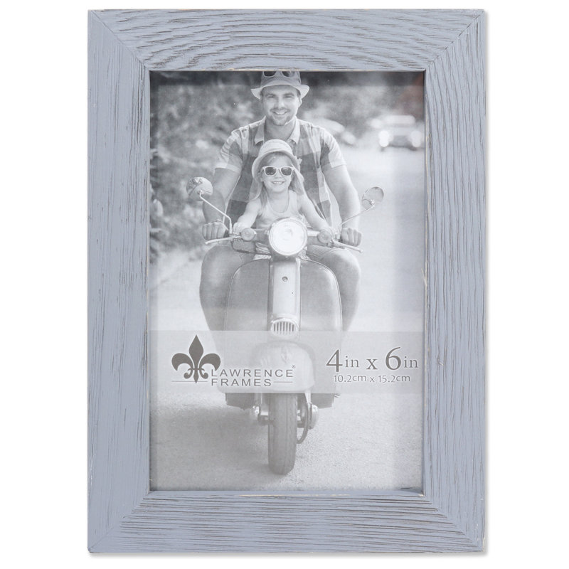 Cadre photo en bois Montevallo, 4 po x 6 po, Gris patiné