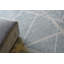 Miami Hand Tufted Abstract Area Rug in Silver/Ivory/Blue-1768585169