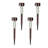 Bronze Low Voltage Solar Powered Integrated LED Metal Pathway Light Pack