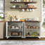 Buffet 61 "avec 4 portes cannelées et rangement-1589748308