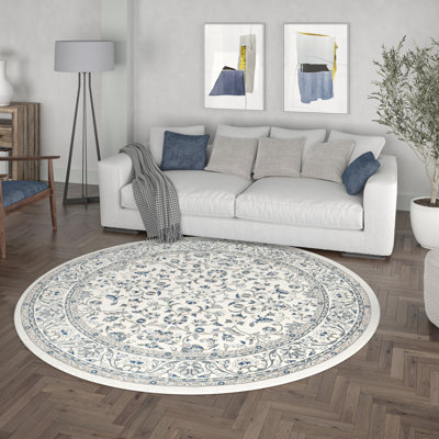 Briele Oriental Cream | Blue | Gray | Beige Area Rug