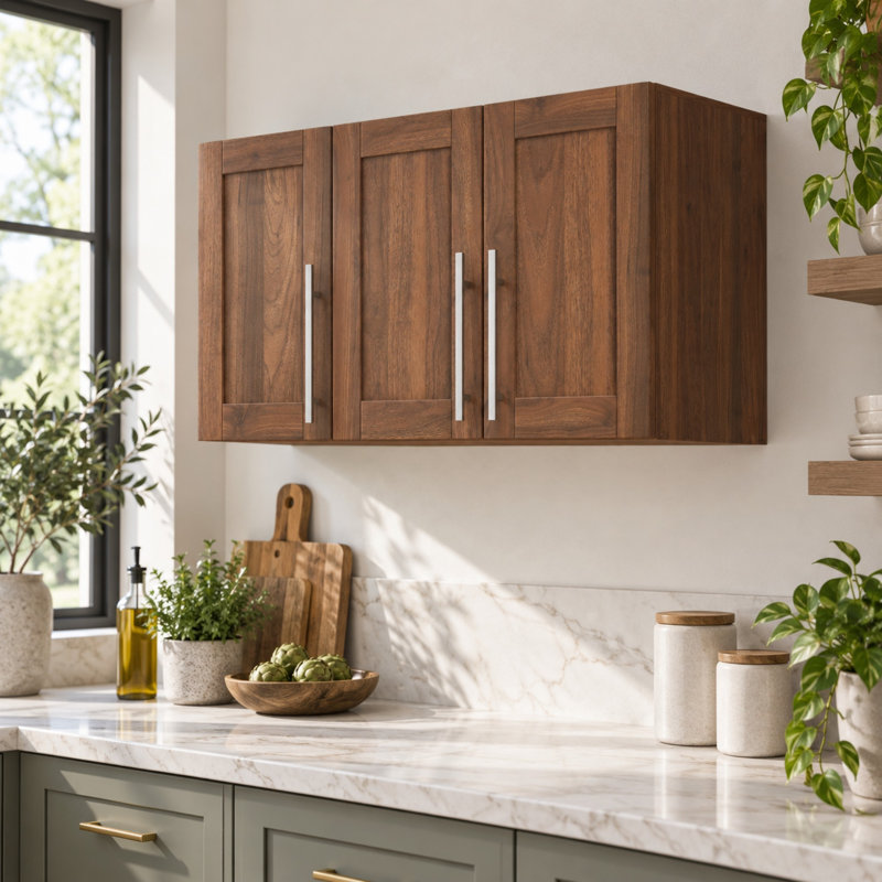 35.43" Stackable Wall-Mounted Storage Cabinet
