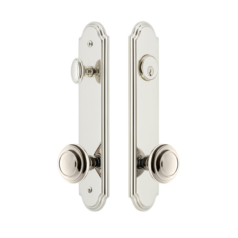 Ensemble d'entrée complet Arc, Nickel poli, 2,375 po
