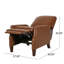 Fauteuil inclinable manuel en cuir synthétique-1890474701