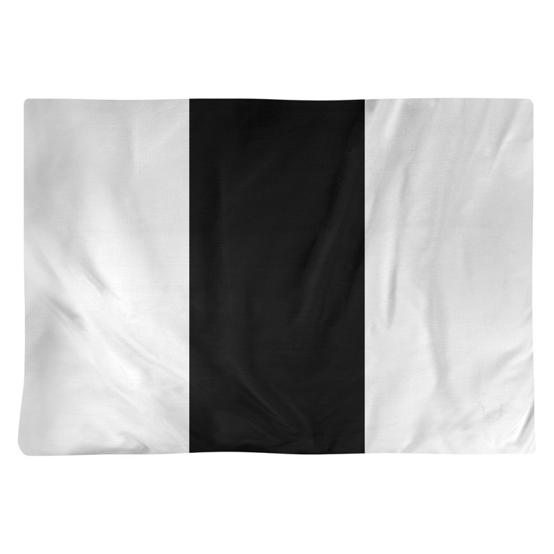 Récapitulatif de 18 po Pittsburgh, Blanc / noir, Polyester