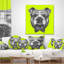 Bouledogue anglais avec nœud papillon - Coussin imprimé animal-30745658-30745661