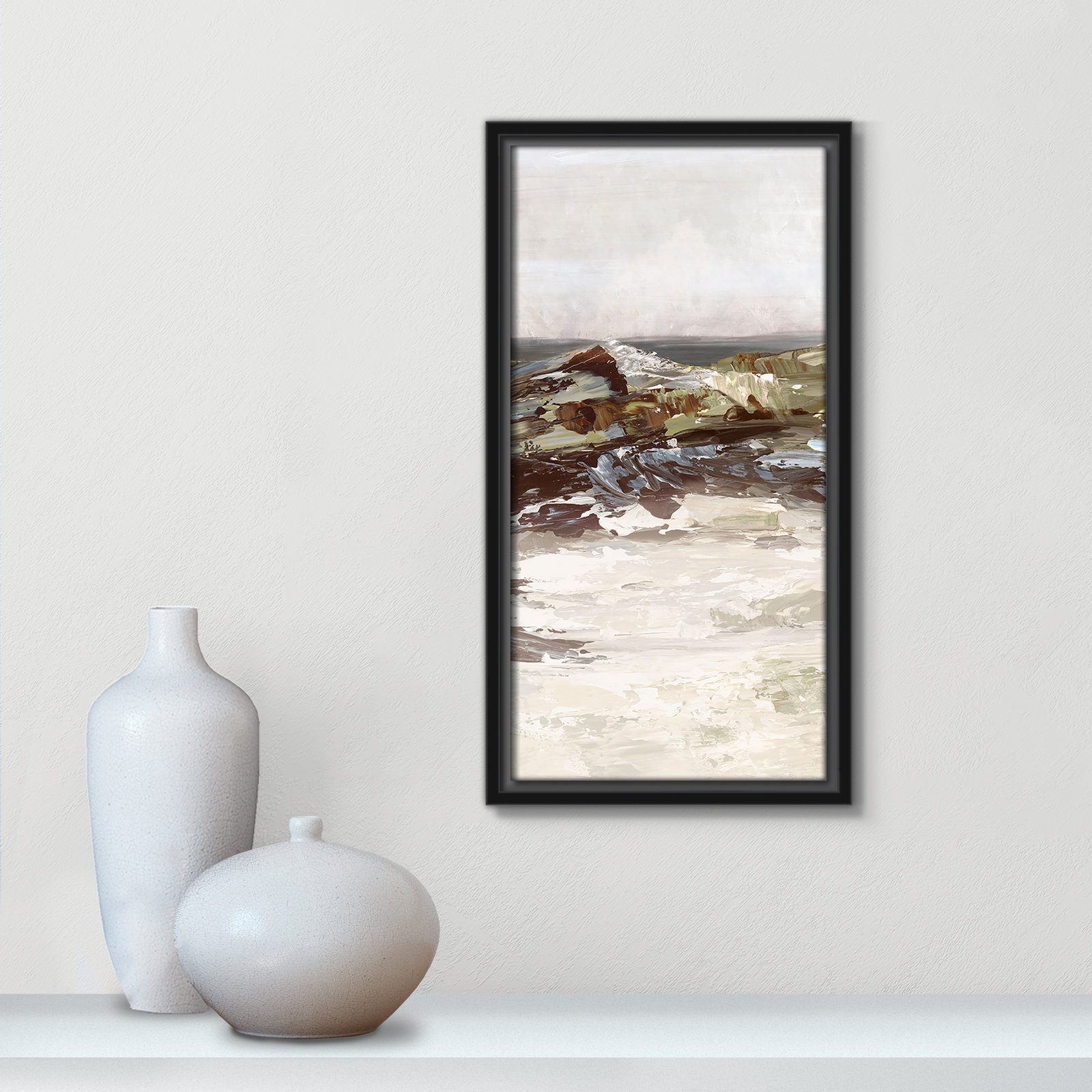 Stoney Peak Print by , 17.5" H x 9.5" W, Black